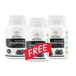 Activated Charcoal 60 Capsules - Buy 2 Get 1 Free