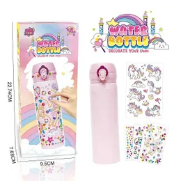 Kids DIY 500ml Stainless Steel Water Bottle (0313) (0314)