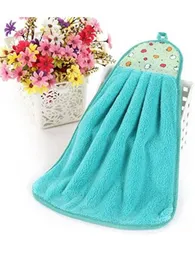 Microfiber wash Basin Hanging Hand Kitchen Towel Napkin with Ties (44x24 cm, Multicolor)