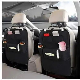 Car Back Seat Organizer Storage Bag Black