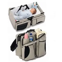 Baby 3 in 1 Portable Bassinet Cot Mummy Travel Bag Diaper Bag and Change Station