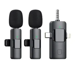 K15 3 in 1 Dual Microphone Type C | iPhone Lightning | 3.5mm Audio Jack Transmission Wireless Microphone