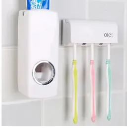 Touch Me & Use Me Automatic One-Touch Toothpaste Dispenser With FREE Brush Holder