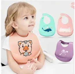 Silicone Baby Bib with Food Catcher - BPA Free Plastic, Durable and Adjustable Bib - Silicone Bibs for Babies, Toddlers,