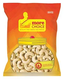 More Dry Fruits - Superior Cashew Whole 320, 500g Pouch [Package Might Differ]