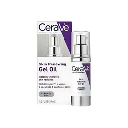 CeraVe Skin Renewing Gel Oil 29ml | Lightweight Oil with Ceramides & Antioxidants for Radiant Skin