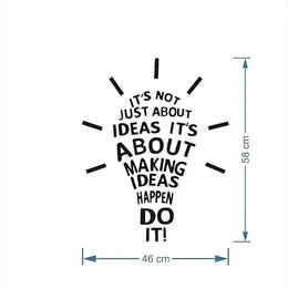 Rawpockets Decals 'Idea' Self Adhesive Wall Sticker (Pack of 2) (FROM INDIA FAAZ)