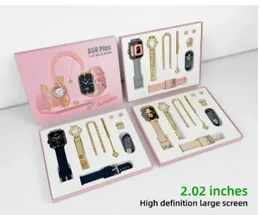 Luxury Smart Watch for Lady A58 plus Digital Relojes Inteligentes BT Call Heart Rate Monitor Smartwatch 2024 Black Color