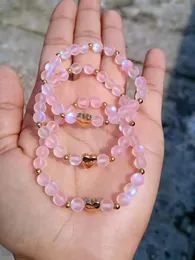 Pink gold heart bracelets 