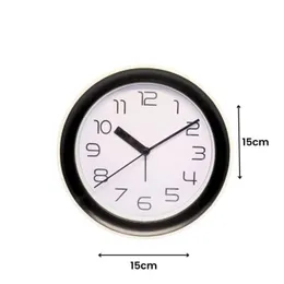Quartz Table Alarm Clock White