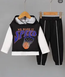Baby Boys Basketball Printed Hoodie & Pants Set Size - 1-2 years