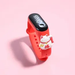 New Doll Children's Bracelet Watch with Cartoon Cat