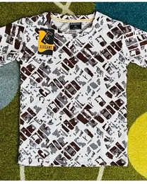 Boys Popcorn Printed T-Shirt, Trendy Kids Pop Corn Tee, Comfortable Boys Casual Shirt