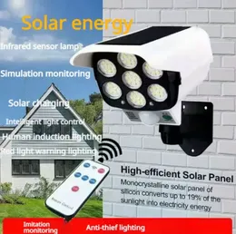 Solar monitoring lamp / dummy cctv camera / motion sensor solar charging light