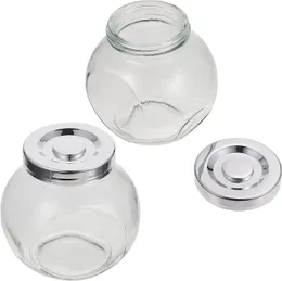Sealed Glass Bottle Storage Jars – Kitchen Food Containers for Grains, Dry Goods, Oatmeal & Snacks