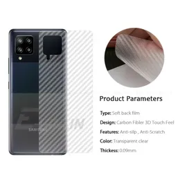 Ultra Thin Transparent Carbon Fiber 3D Back Skin Protective Sticker for Samsung Galaxy A22 4G