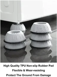 Anti Vibration Pads for Washing Machine Washing Machine Feet Pads Shock Absorber Noise Cancelling Washer Support, Washin