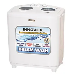 INNOVEX Washing Machine - 6.5Kg - White - DSAN 65