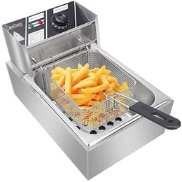Single Electric Cooking Electronic Deep Fryer | Fast & Safe Frying Appliance