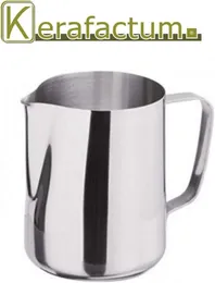 1 Quart Milk Frothing Pitcher, 32-Ounce / 1 Liter. Large Milk Pitcher, Stainless Steel Milk Steaming Frothing Pitchers f