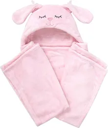 Baby Animal Hooded Blanket Soft Plush Hooded Baby Wrap, Cute & Comfy Wrap, Soft and Snuggly Blanket, Toddler & Baby Blan