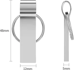 USB 3.0 Flash Drive 2TB – High-Speed Waterproof Memory Stick with Keychain, Durable Thumb Drive Data Storage USB Stick f