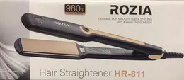 ROZIA Premium Professional Ceramic Hair Straightener/Iron HR-811 (Black, Gold) with warranty