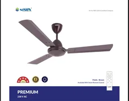 Sinox BLDC Ceiling Remote Fan with light (35 Watts)