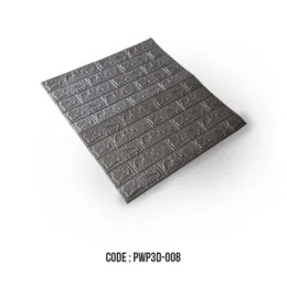 3D STICKER DARK GRAY BRICK 70*77 CM CS-009