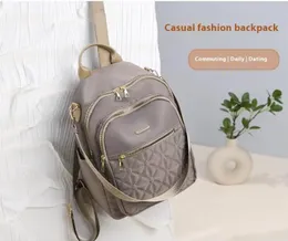 High-Quality Women's Nylon Backpack - Large Capacity Urban Casual Student Bag with Zipper