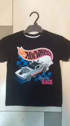 Import Quality Kids T-Shirts for Boys & Girls (Age 2–8) – Half Sleeve, BLACK - CAR DESIGN