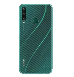 Clear Slim Carbon Fibre Transparent Protective Back Sticker for Huawei Y6P