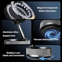 Shopellox Phone Mount, Shopellox 360°Foldable Magnetic Phone Mount, 2025 New Upgraded Retractable Portable Adjustable Va