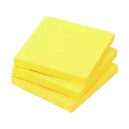 Yellow Sticky Note Pad 5x3 Inches with 100 Sheets for Office and School Use, Durable Sticky Note Sheets Ideal for Office