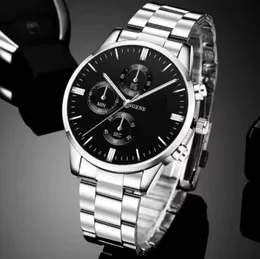 Premium Stainless Steel Strap Luxury Men's Watch Quartz Analog Business Chain Casual Wrist Watches For Boys & Gents