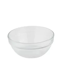 Smartserve Stackable Glass Bowls Set, Set of 6, Clear, (370ml)