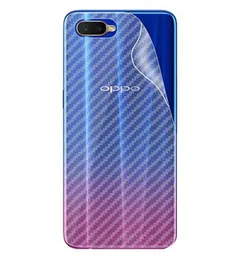 Clear Slim Carbon Fibre Transparent Protective Back Sticker for Oppo A1K