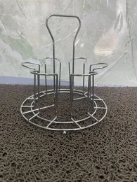 Stainless Steel Bottle Holder – 4 Slot Kitchen Organizer Rack