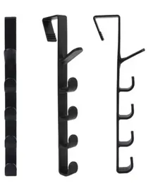 1Pc Creative Home Multifunctional 5-Hook Practical Clothes Hook Door Rear Towel Hook Kitchen Bathroom Manager