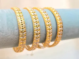 Premium Dubai White Gold Bangles – High Quality Luxury Finish 2Pair