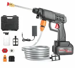 New Lithium Battery Water Washing 48V Wireless Car Washer Electric Portable Water Gun