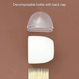 DHARVIM® Household Living Room Egg Shape Magnetic Suction Toothpick Box Refrigerator Magnetite Toothpick Holder Random C