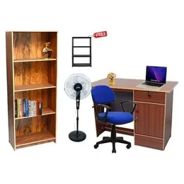 Complete Study & Office Furniture Set – Book Rack, Writing Table & More