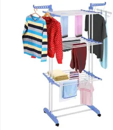 Heavy Duty 50Kg Capacity 6 Tier 3 Layer Clothes Rack Moveable & Foldable Expandable hanger Durable Dryer