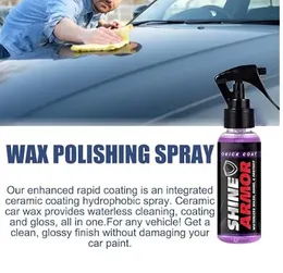 3-in-1 Platinum Car Ceramic Coating Spray – Quick Protection Wax Polish for Cars and Motorcycles