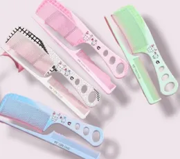 2pc comb fancy printed random design hair beauty saloon range comb