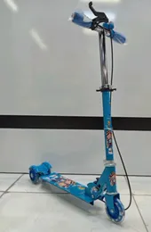 Foldable Aluminum Kick Scooter for Kids w/ Hand Brake Lever, Bell