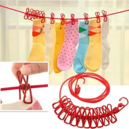 Clothes drying rope hanging clip holder dress drying travelling rope trip dryer