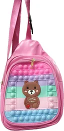 Unicorn Popit bag Toys Popit bag side bag Traveling bag