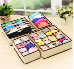 4pc fabric closet underwear small dress holder foldable space saver cabin cupboard wardrobe table organiser